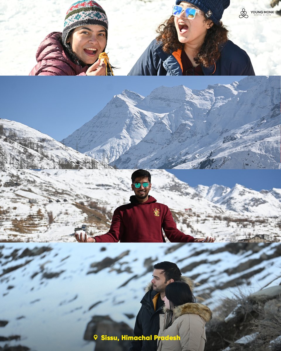 Enjoying fresh snow with our guests in Manali after the recent snowfall in Sissu, Himachal Pradesh.
.
📍: Sissu, Himachal Pradesh
.
#snowday #youngmonkhostel #manali #oldmanali #sissu #ataltunnel #himachalpradesh