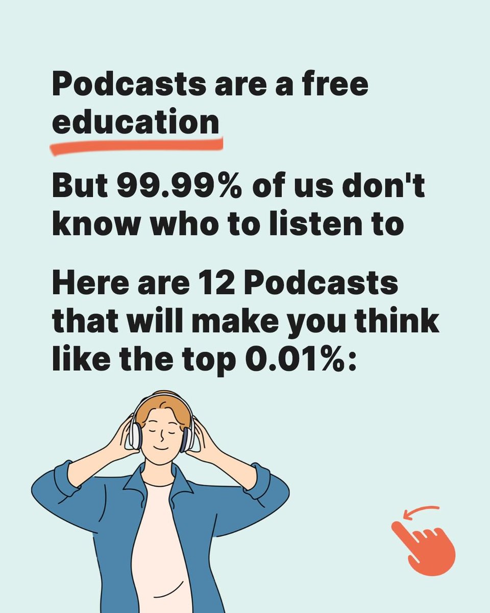 MindWisdomMoney's tweet photo. 12 Podcasts to make you think like the top 0.01% https://t.co/HzdaLhucxG
