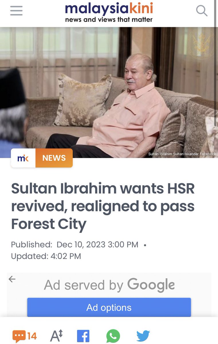 jedimaster909's tweet photo. So he wants:
1) Petronas under him
2) Judiciary &amp; MACC under him
3) HSR revived &amp; pass his  Forest City
🤔 https://t.co/LL8q5kIKkY