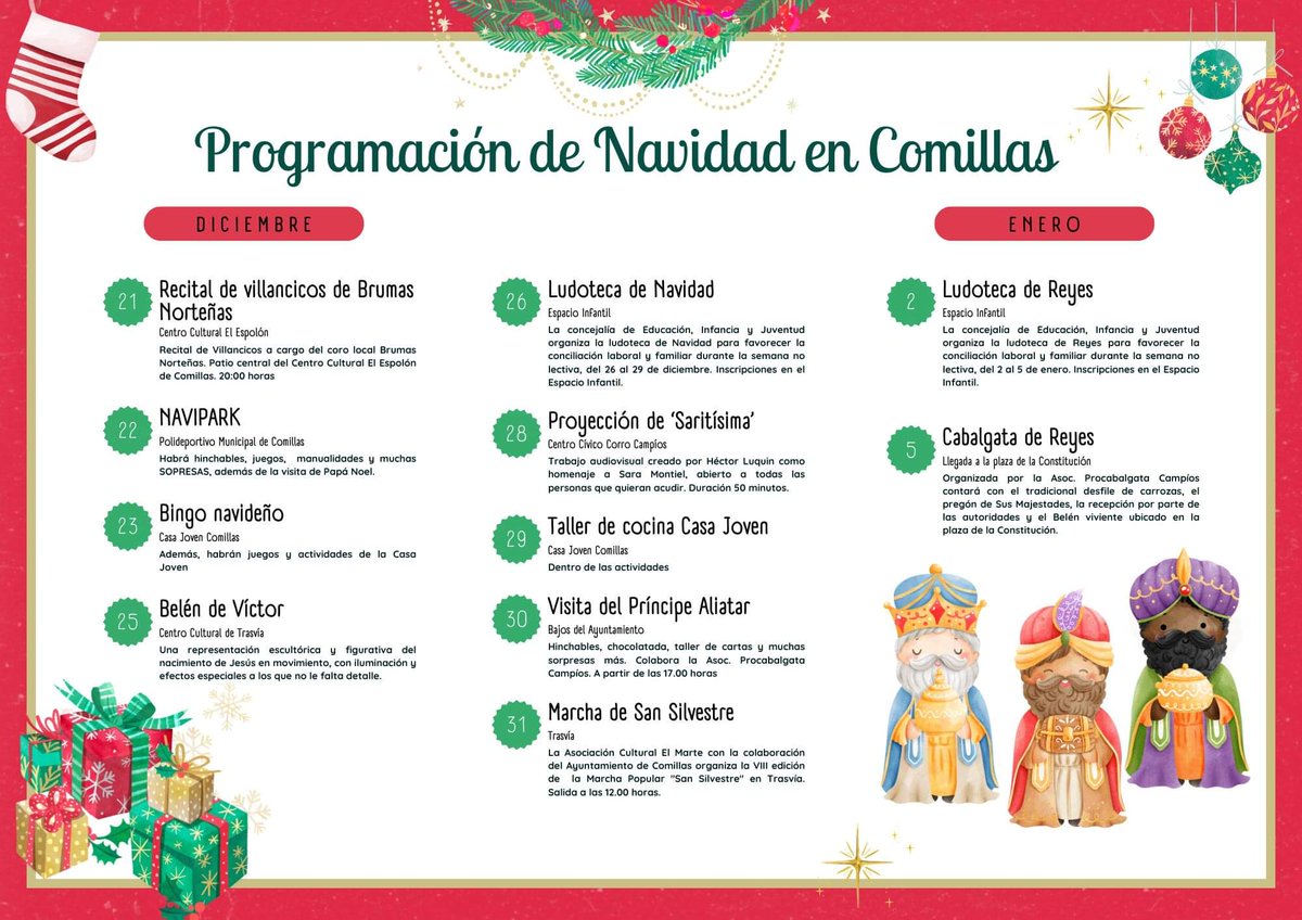 ComillasTurismo's tweet photo. Consulta toda la programación de NAVIDAD 🎄en #Comillas ✨️ https://t.co/gX1xjHoSXB