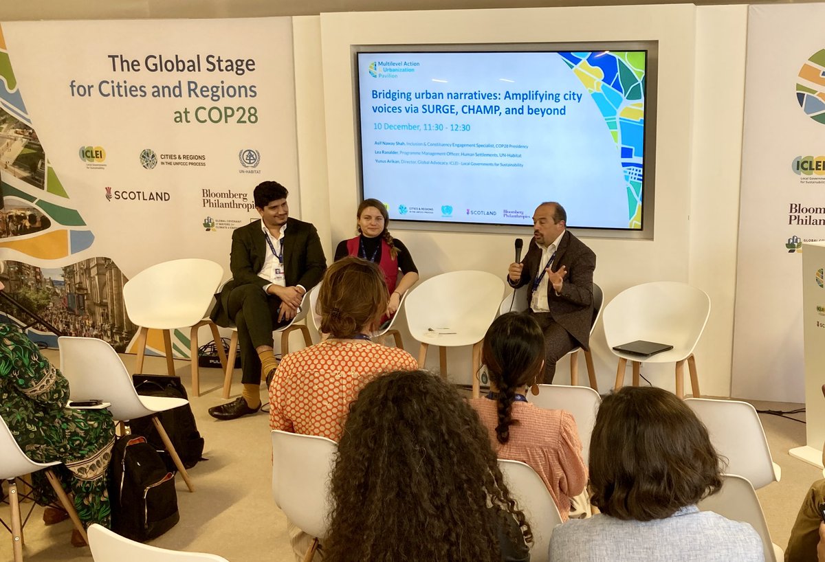 WWFJapan's tweet photo. 【COP28現地レポート】現地の田中です。COP28では各国が2025年に提出することとなる2035年の削減目標の策定プロセスに、いかに自治体の声を取り入れていくかについて、多くのイベントで議論されています。この議論をCOP後にどう各国で活かすかが重要です。
#wwfjapancop #cop28 https://t.co/RPbxccoKvq