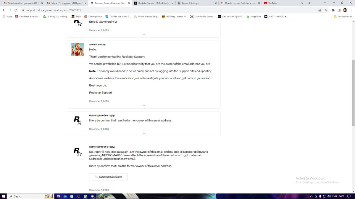 Gamerspirit9's tweet photo. @RockstarSupport I create a ticket id 26609393  And its 78 hr still no response from support please check this .. https://t.co/fl5Cc2PfQn