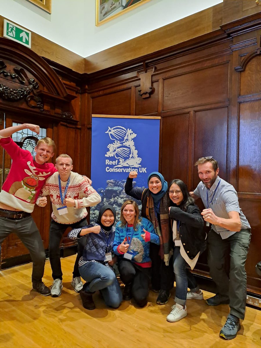 It’s a wrap 🎁🤪 I loved #RCUK2023 in Newcastle, thanks @ReefConsUK and @SciencesNCL : great science 🪸 🤓, lots of happy faces!!! Exeter team with best Xmas jumpers 🎄 and best poster prize for Julia 🥇🤩, Indo reef restoration team in full force 🥳