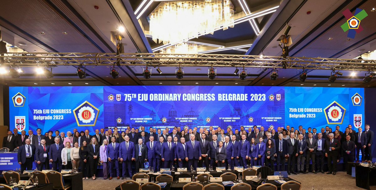 Europejska Unia Judo podsumowała rok podczas 75. kongresu, który odbył się w Belgradzie 📷 Polski Związek Judo reprezentowali Prezes PZJudo i dyrektor EJU Jacek Zawadka oraz członek Zarządu PZJudo, Wiceprezes Śląski Związek Judo Robert Taraszkiewicz.