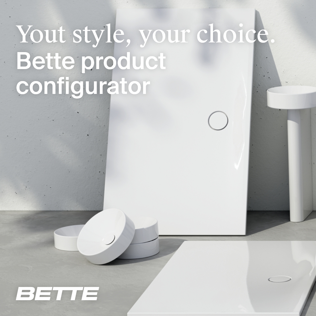 Bette offers a huge range of colour, finish and accessory choices, but it's easy to make a selection because the product configurator guides you through.
Just click on 'configure product' on the website
#Bettebathroom #showertrays #baths #basins