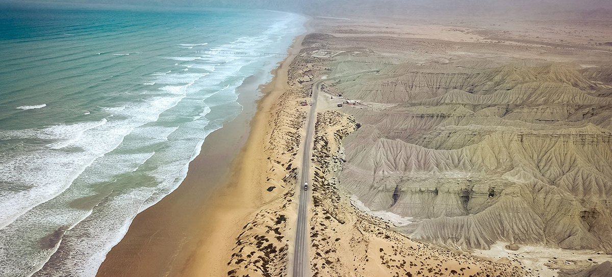 Ormara is a town in Gwadar, Balochistan, Pakistan. 
Its a port in the Makran coastal region located 360 km west of Karachi and 230 km east of Gwadar on the Arabian Sea. 

The historical routes or Ormara are linked with Alexander the Great, who stayed there with his army for a few