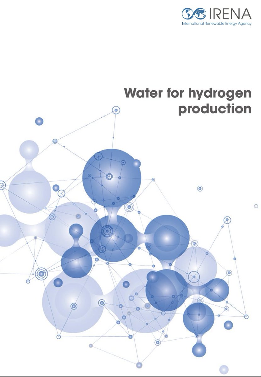 W/ clean hydrogen emerging as a key component in reducing emissions in "hard-to-abate" sectors, it's critical to understand its water footprint.

<a href="/IRENA/">IRENA</a> &amp; Bluerisk report offers an analysis of the water implications of the global hydrogen industry. 

🔗 bit.ly/3uU6kBr