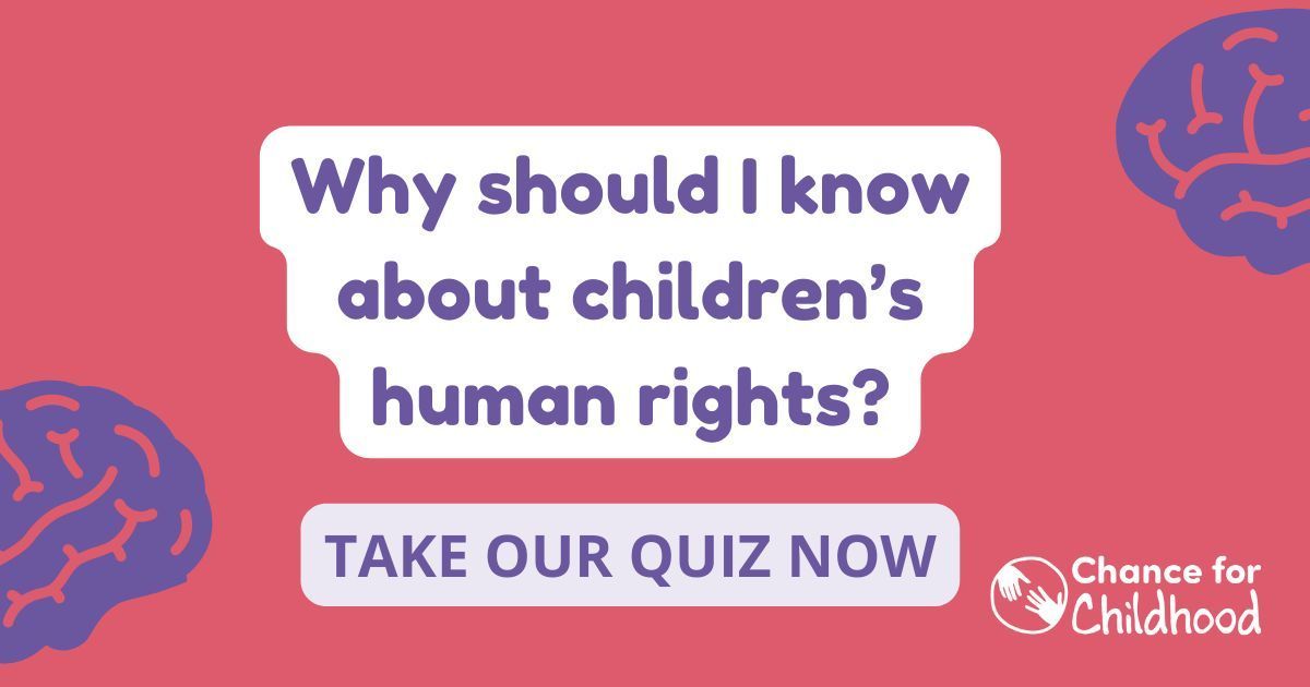 ChanceChildhood's tweet image. We #FightForEveryChild. This #InternationalDayofHumanRights, take our quiz to learn about the struggles of the children in vulnerable situations we support, their fundamental rights, and how we're working to help them thrive: bit.ly/46RipEL