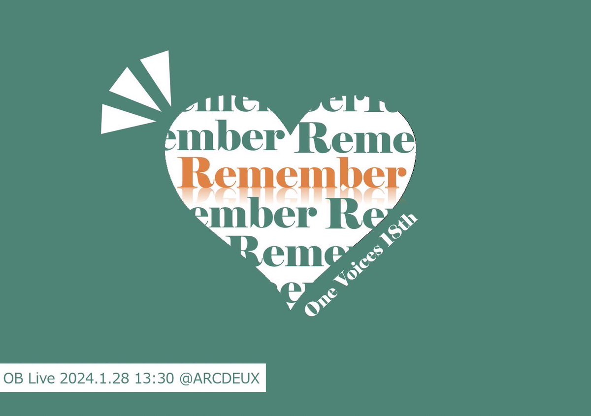 oblive13_ov's tweet photo. 💚💚One Voices 18th OB Live 開催決定💚💚

One Voices 18th OB Live『Remember』
2024.1.28 sun 13:30〜 @ ARCDEUX

詳細は今後の投稿にて！

チケットのお取り置きはこちらのリンクからお願いします🔗
https://t.co/uYCRGS2iN2 https://t.co/oYbLgNuSMf