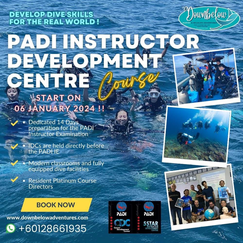 divedownbelow's tweet image. Thinking of becoming a PADI Instructor? life transformation is here as IDC begins on 6th JANUARY 
start living the dream with award winning PADI course directors here in Kota Kinabalu
WhatsApp 0128661935 downbelowadventures.com
#idc #instructordevelopmentcourse