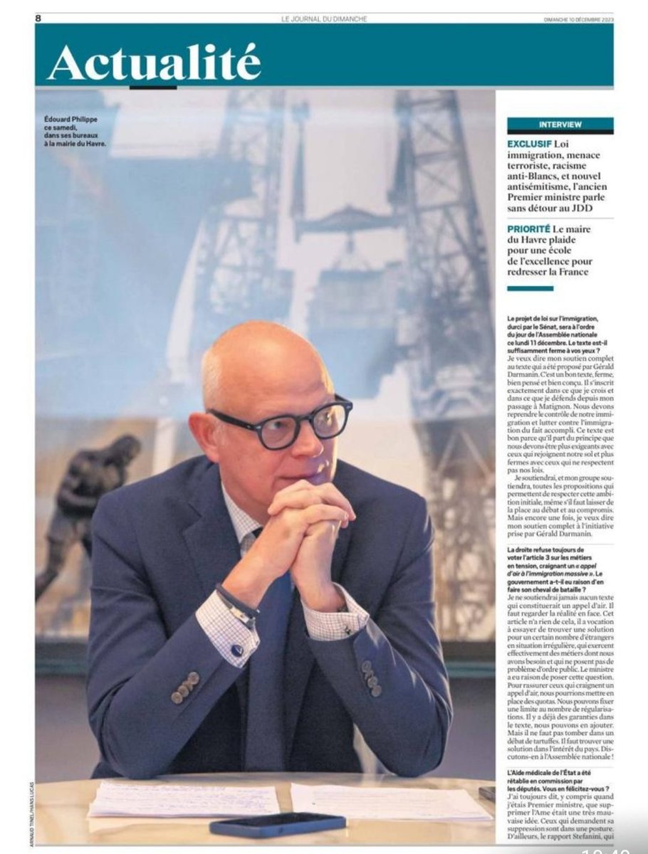 FrdriquePepin1's tweet photo. Itw #JDD @HorizonsLeParti @EPhilippe_LH https://t.co/sKALsKSnkK