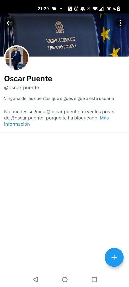 Siempre he defendido la necesidad d la prevención para realizar una gestión adecuada.
Lamentablemente hay quién lo lleva al limite o al ridículo y así llegamos al caso de del ministro <a href="/oscar_puente_/">Óscar Puente</a> q me ha bloqueado sin que yo llegase a escribir nada sobre él. #RespetoSrMinistro