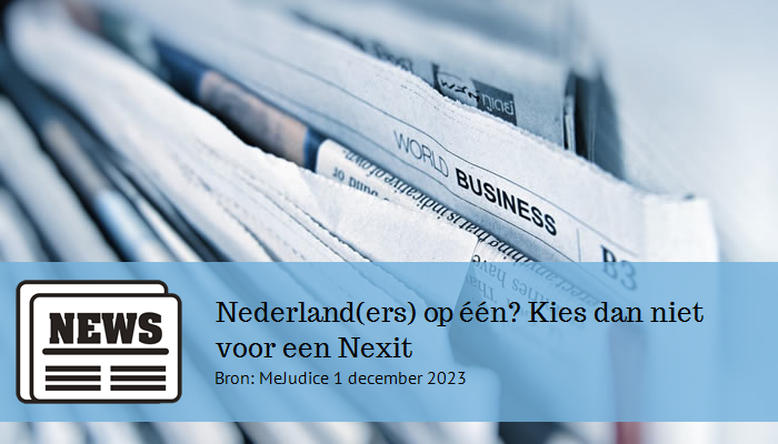 datacarriere's tweet photo. Nederland(ers) op één? Kies dan niet voor een Nexit - MeJudice https://t.co/JTctfhbIar https://t.co/tM8mosBLJ5