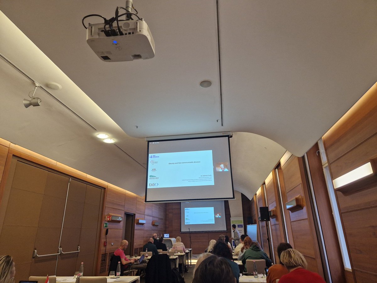 Day 2 at ECPO training 'Obesity Science and NCD awareness' We started with reflections on yesterday's learnings and now we have Andrea Ciudin presenting.
#ECPOTraining2023
@ECPObesity