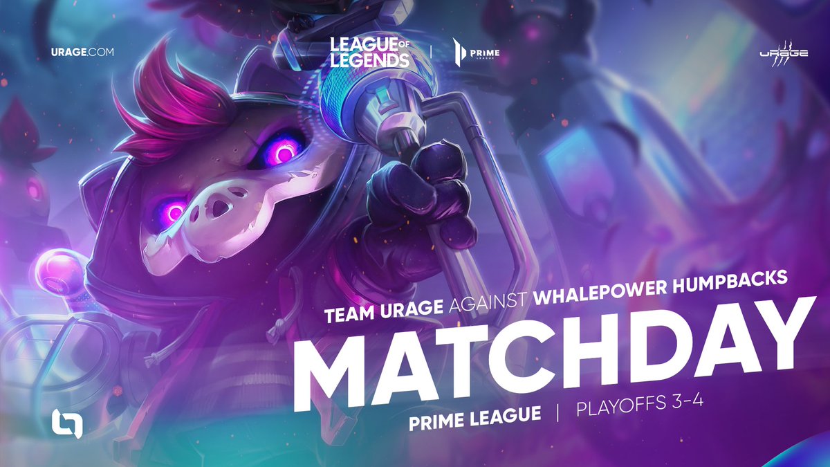 DIVIZON (@divizongg) on Twitter photo Ab heute heißt es: verlieren, verboten! ☠
In LB Runde 4 trifft Team @urage_gaming heute um 14.00 Uhr auf <a href="/Whalepower_LoL/">Whalepower</a>! 🚨
Es geht um den Verbleib in den Playoffs, also einschalten 👇
📺 twitch.tv/demoted_pigeon…
🎙 <a href="/demoted_pigeons/">Demoted Pigeons Esports</a>
#ITSALLABOUTU Ab heute heißt es: verlieren, verboten! ☠
In LB Runde 4 trifft Team @urage_gaming heute um 14.00 Uhr auf <a href="/Whalepower_LoL/">Whalepower</a>! 🚨
Es geht um den Verbleib in den Playoffs, also einschalten 👇
📺 twitch.tv/demoted_pigeon…
🎙 <a href="/demoted_pigeons/">Demoted Pigeons Esports</a>
#ITSALLABOUTU