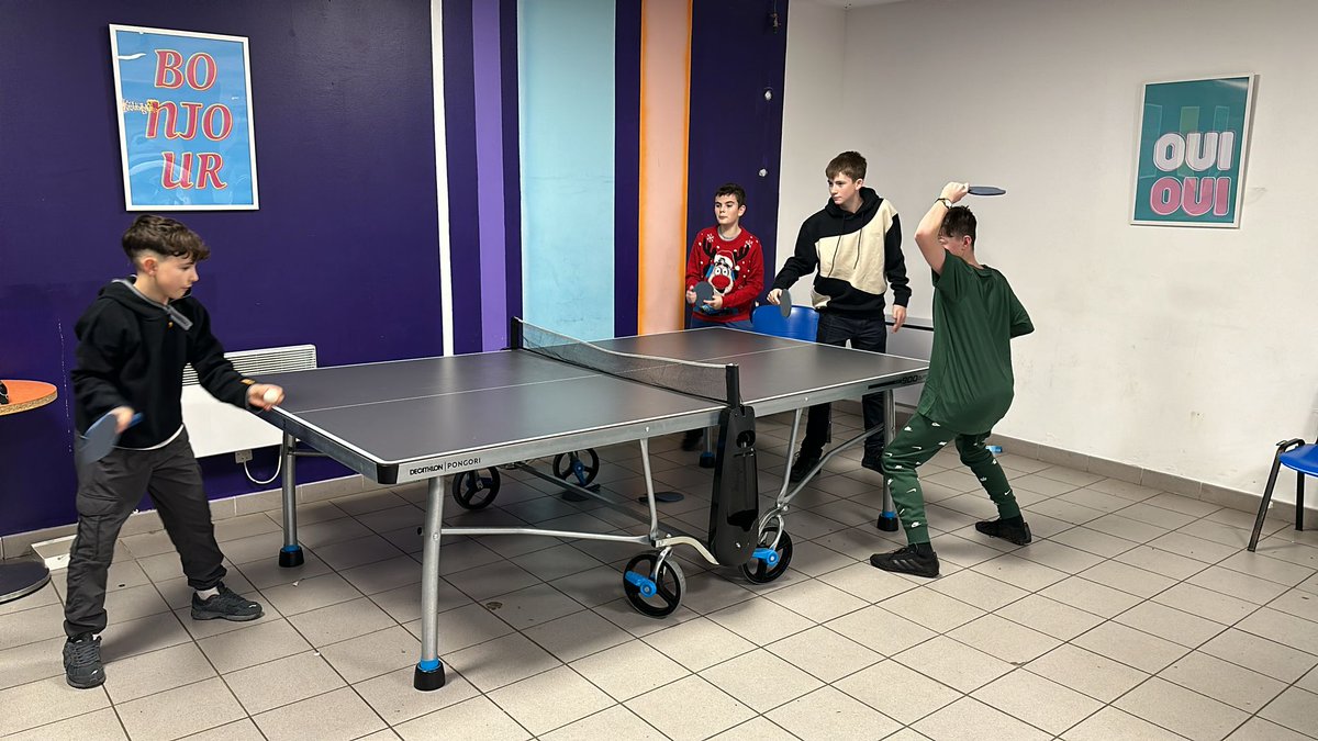 CoedcaeMFL's tweet photo. Great evening at the château. Can we stay an extra day? 🏓🎱 #CoedcaeSchool #chillouttime #SaintOmer2023 https://t.co/sbBHufvFHT