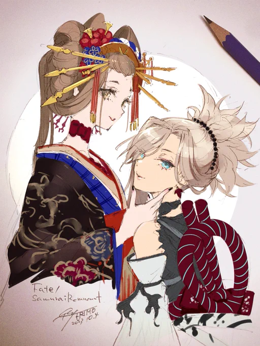 #今年も残りわずかなので今年一番伸びた絵を貼る お仕事除くとこれでしたムサシチャン! 