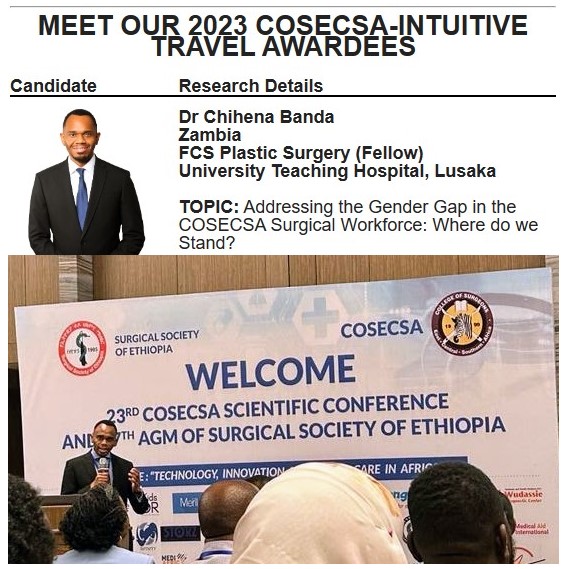 Chihena Banda M.D., PhD (@chihenabanda) on Twitter photo Great time in #Ethiopia 🇪🇹! Got an award sharing our research findings on the surgeon #Gender gap in Africa. Special thanks to <a href="/IntuitiveSurg/">Intuitive</a> <a href="/cosecsa/">COSECSA</a> <a href="/rcsi_cosecsa/">RCSI COSECSA</a> <a href="/RCSI_Irl/">RCSI</a> <a href="/surg_workforce/">RCSI-COSECSA-GASOC Collaborative Workforce Study</a> <a href="/mumbaCK/">Mumba c.k MD</a> Great time in #Ethiopia 🇪🇹! Got an award sharing our research findings on the surgeon #Gender gap in Africa. Special thanks to <a href="/IntuitiveSurg/">Intuitive</a> <a href="/cosecsa/">COSECSA</a> <a href="/rcsi_cosecsa/">RCSI COSECSA</a> <a href="/RCSI_Irl/">RCSI</a> <a href="/surg_workforce/">RCSI-COSECSA-GASOC Collaborative Workforce Study</a> <a href="/mumbaCK/">Mumba c.k MD</a>
