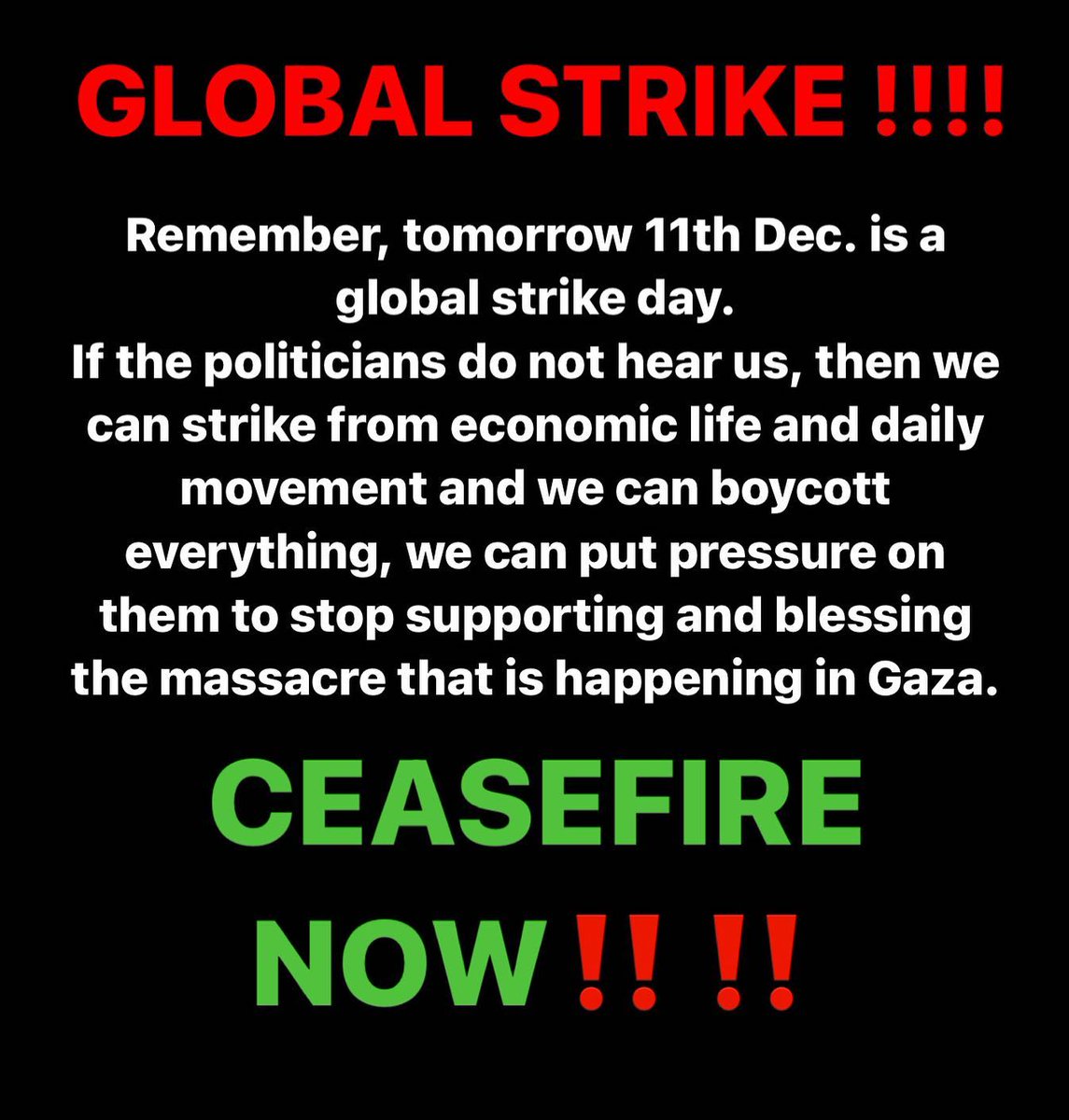Ceasefire now, we can stop this GENOCIDE!