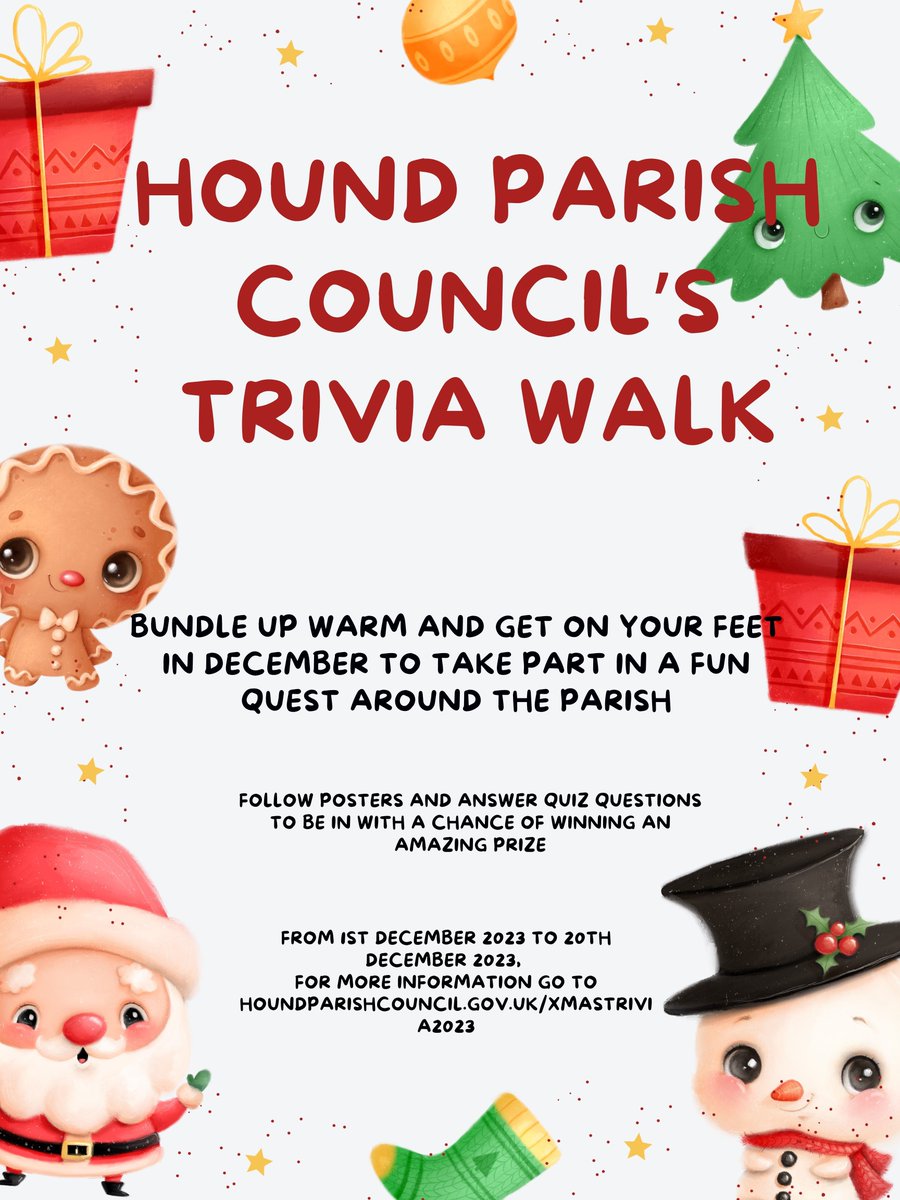 Why not walk off your Sunday lunch and enjoy some fun on the Christmas Trivia Walk. Have a chocolate treat for pudding after collecting the letters to make the Christmas word - you can also enter to win a £35 gift voucher. Full details here - buff.ly/3SEVLMm