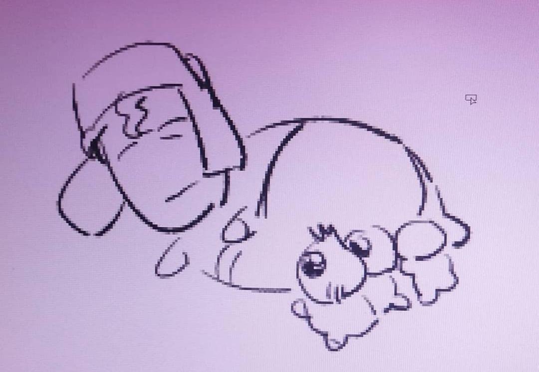 cannigabriel's tweet photo. my medic oc and his litter https://t.co/NbdXE9HhlZ