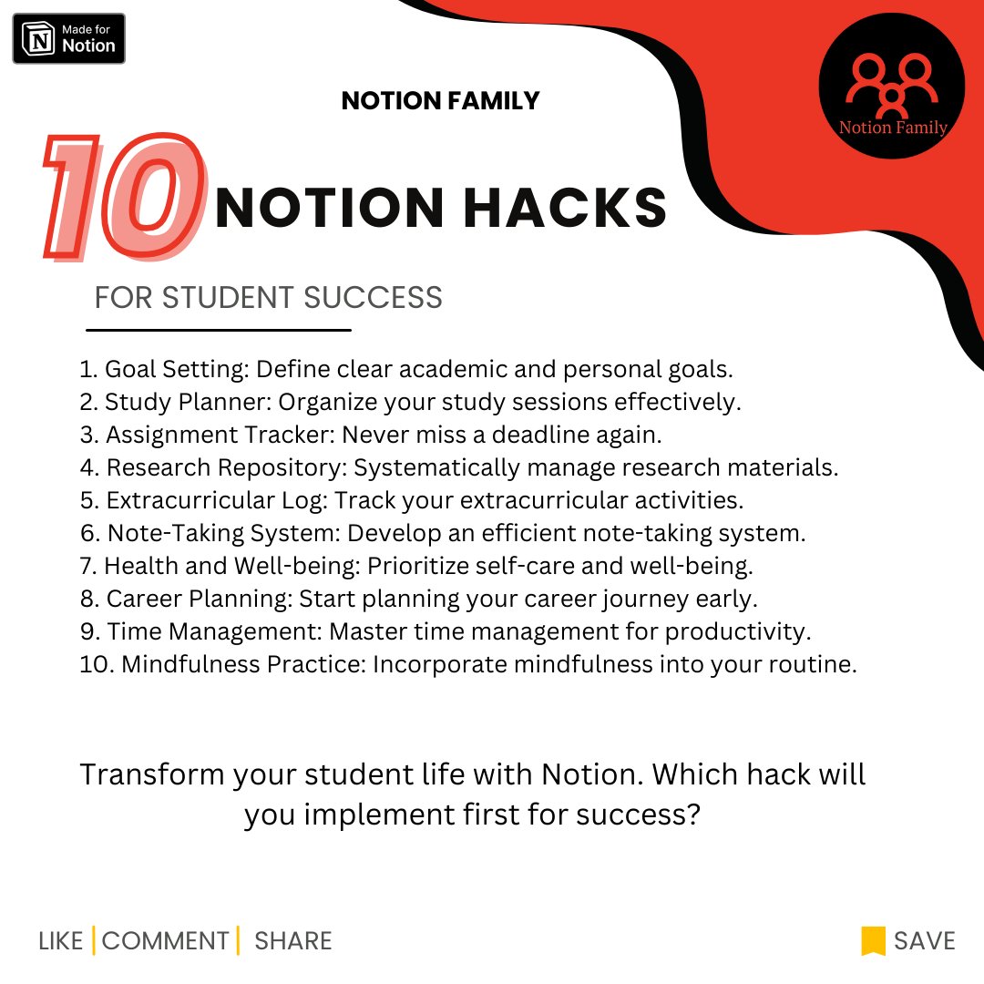 10 Notion Hacks for Student Success
