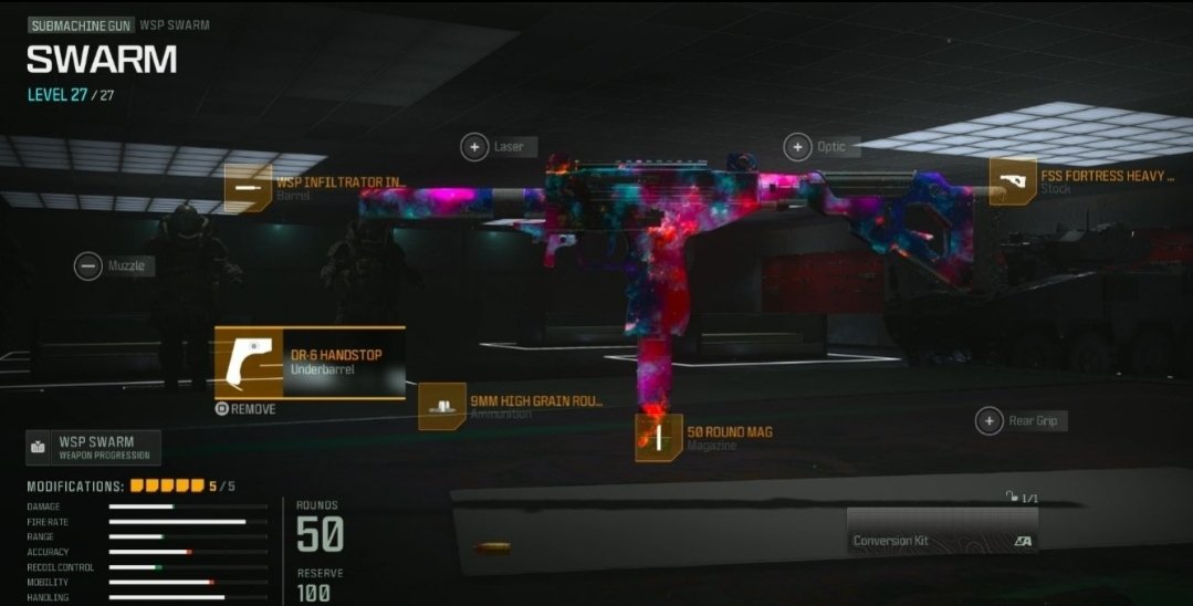 MetaLoadouts's tweet photo. Game : #Warzone
Model : WSP SWARM
Update after : 10-DEC-2023 
Category: SMG https://t.co/oRodwsTdfO