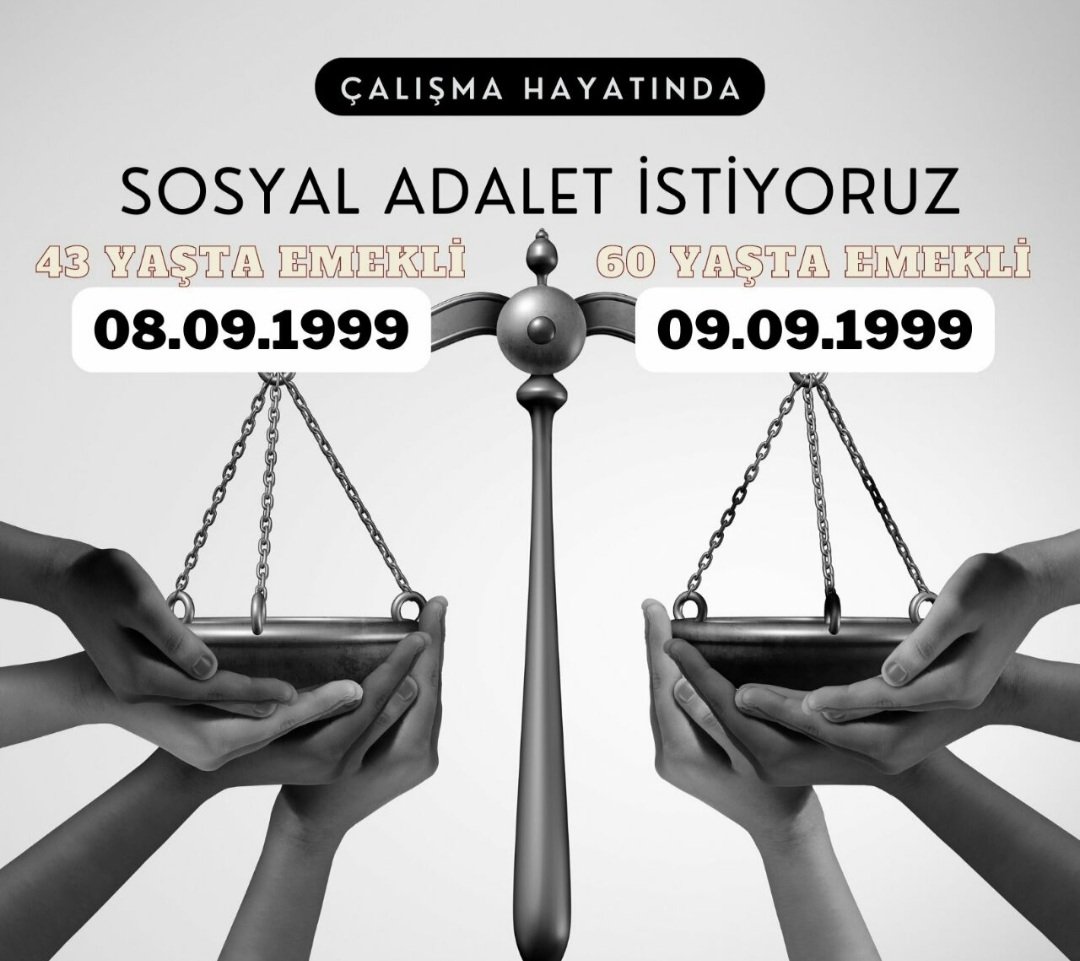 Primi daha fazla olanın değil, daha az olanın,

Yaşı daha büyük olanın değil, daha küçük olanın emekli olduğu,

Sgk sistemindeki adaletsizliğin giderilmesi için 
👇👇👇
#TekÇözümKademe