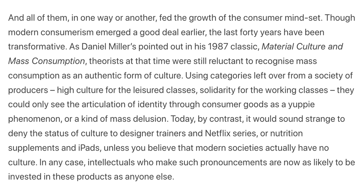 Today at The Pathos of Things, I'm considering an overlooked aspect of a potential US-China conflict: the impact on our culture. Globalisation turned mass consumption into a way of life.