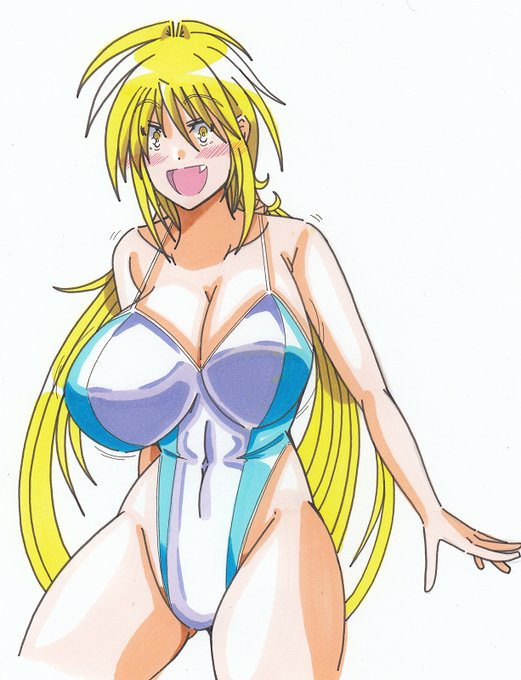 定期的に描きたくなる水着さっちんを描きました。 