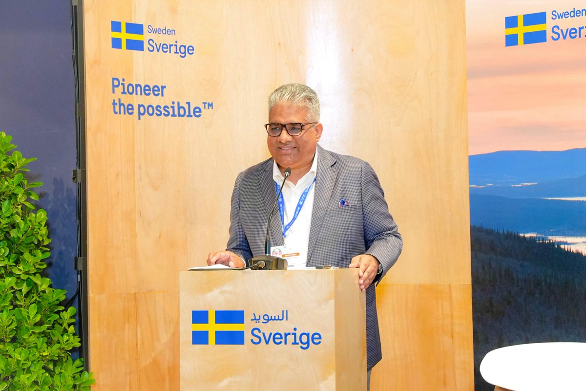 byadavbjp's tweet photo. Addressed the LeadIT event on Partnerships for Just and Equitable Industry Transition at the Swedish Pavilion today on the sidelines of #COP28    in Dubai, UAE.

India and Sweden share a commitment to innovation, sustainability, and inclusive growth.

LeadIT 2.0 will focus on supporting low carbon transitions on the ground through a structured framework and three pillars: a global forum for dialogue; technology transfer and co-development; and an Industry Transitions Platform.

India-Sweden Industry Transition Platform (ITP) will catalyze collaboration, foster knowledge exchange, facilitate technology transfer, and promote joint research & development.