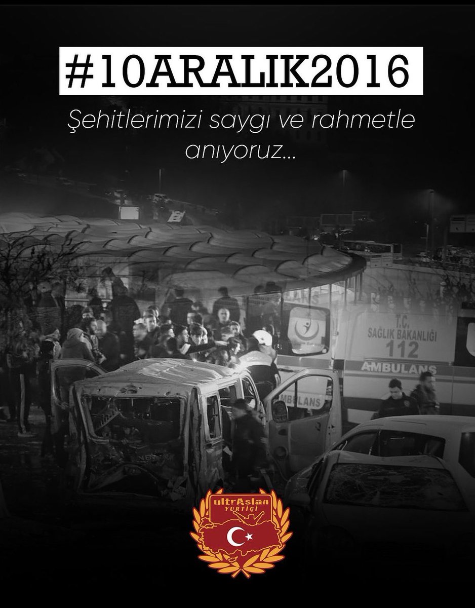 10 Aralık 2016 günü Beşiktaş’ta meydana gelen kahpe terör saldırısında,şehit olan polis ve vatandaşlarımızı saygı ve rahmetle anıyoruz.
#uAYurtiçi
#uAEdremit