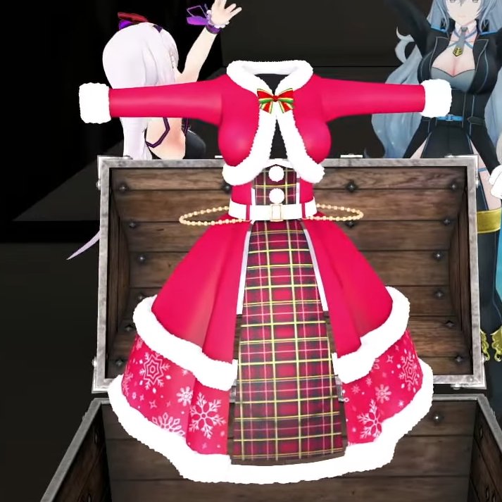 kirikiri_krnk's tweet image. #はこ
どことなく星鏡衣装の意匠との共通点もあるなこれ
トップスからボトムスに繋がるような前垂れ部分とか