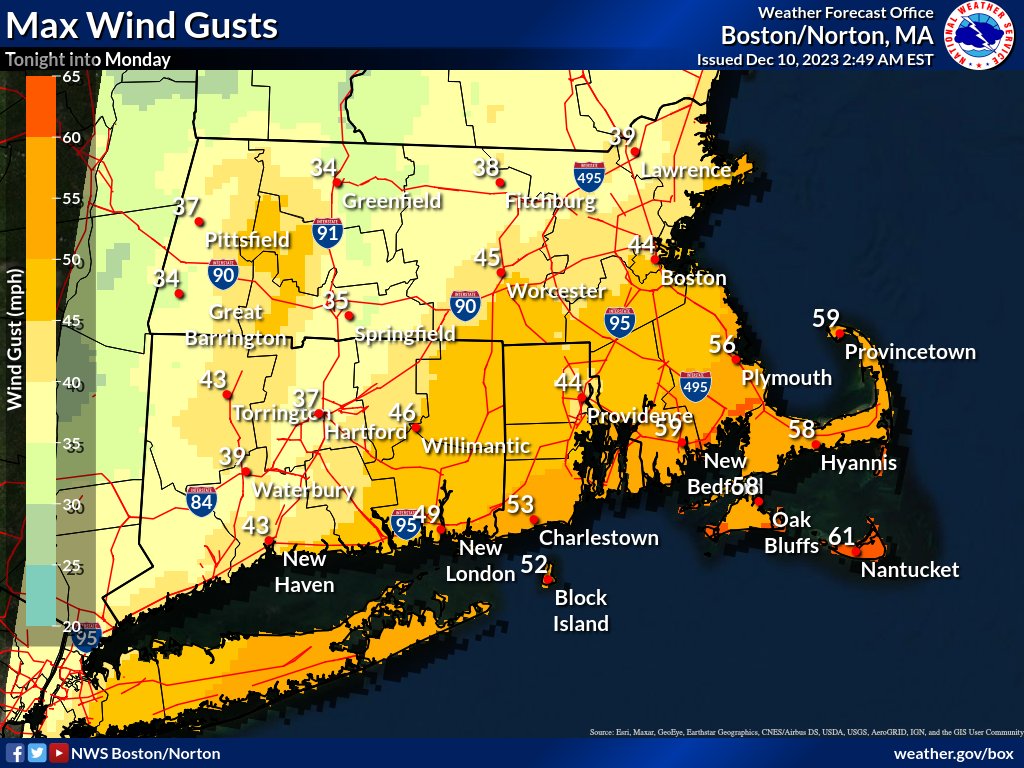 NWSBoston's tweet image. Here is an update for the strong storm that will bring heavy rainfall, possible flooding and strong winds to SNE later today into Monday morning. In addition, areas of minor coastal flooding is likely for areas adjacent to Narragansett Bay.
