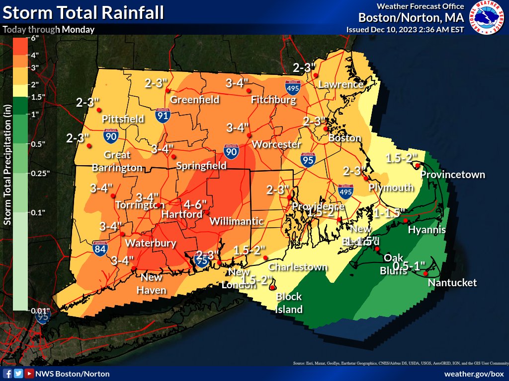 NWSBoston's tweet image. Here is an update for the strong storm that will bring heavy rainfall, possible flooding and strong winds to SNE later today into Monday morning. In addition, areas of minor coastal flooding is likely for areas adjacent to Narragansett Bay.