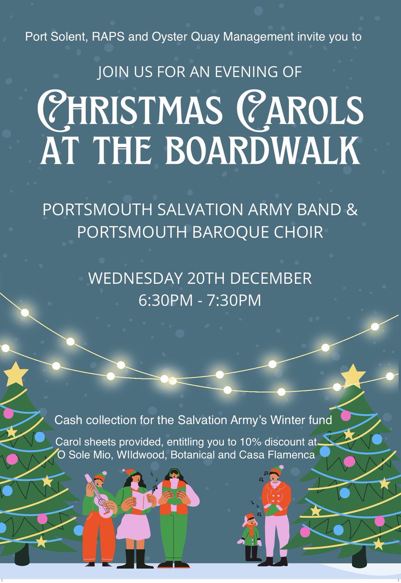 Portsmouth Baroque Choir (@baroquechoir) on Twitter photo We go carolling again before Christmas Day w help from <a href="/PCUChoral/">Portsmouth Choral Union</a> & Uni of Portsmouth Choir <a href="/portsolent/">Port Solent</a> <a href="/salvationarmy/">The Salvation Army</a> We go carolling again before Christmas Day w help from <a href="/PCUChoral/">Portsmouth Choral Union</a> & Uni of Portsmouth Choir <a href="/portsolent/">Port Solent</a> <a href="/salvationarmy/">The Salvation Army</a>