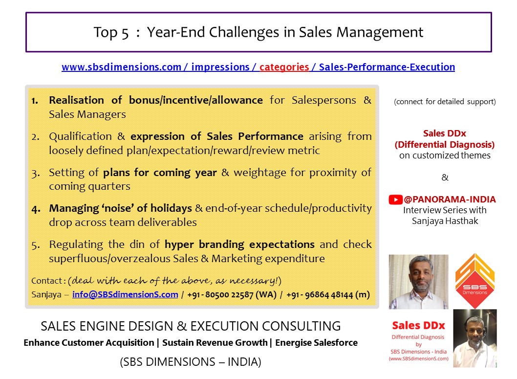 SBSdimensions's tweet photo. Top 5 Year-End Challenges in Sales Management :
HIGH-VALUE Sales Engine Design &amp; Execution Performance Consulting.

Contact : @hasthak (8050022587 - WA)

#RealEstate #HighValueSales #NAREDCO #CREDAI #LuxurySales #Dubai #India #Mumbai #Pune #Hyderabad #Bangalore #Business #Leaders https://t.co/w6mVVBKo3F
