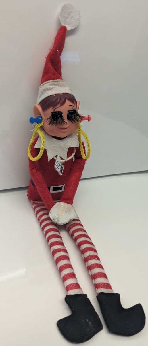 Elfie I know it is your Xmas party later but you can't wear hoop earrings and false lashes in a clinical area. Read the workwear policy on the intranet <a href="/helshow1/">HH</a> <a href="/Nesta_NHS/">Nesta</a> <a href="/NicolaFirth6/">Nicola Firth</a>