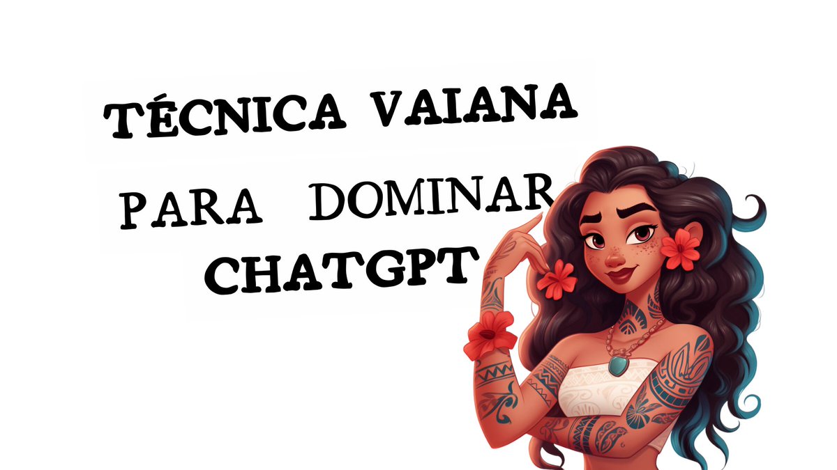 🌊🌺Descubre la técnica Vaiana para sacarle el mayor partido a ChatGPT y a Copilot🌺🌊.

#InteligenciaArtificial #IA #AI

🔗Descripción y ejemplos en este hilo 🧵👇