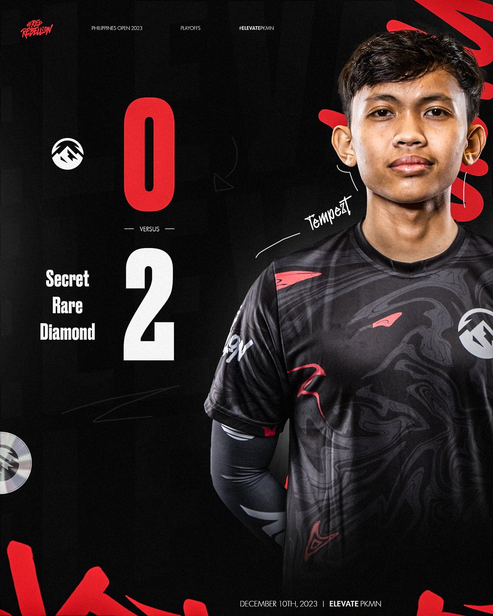 ElevateGG's tweet photo. It was close, but we fall just short.

#ElevatePKUnite lose 0-2 to #SecretRareDiamond, and are knocked out of the Philippines Open. GGs!

#RedRebellion https://t.co/4pE6u0TqCC