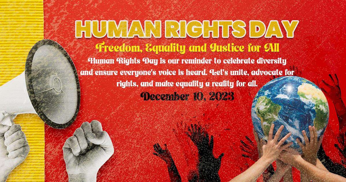 insan_honey's tweet photo. On this #HumanRightsDay, let's reaffirm our commitment to building a world where dignity, equality, and justice prevail. Every person deserves respect and freedom. Let's work together to create a future where human rights are upheld and protected universally https://t.co/MXlKfCJjO8