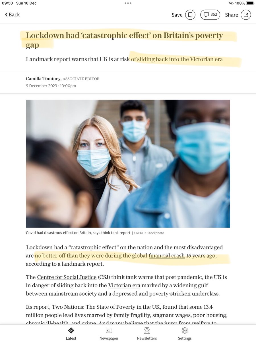 lensiseethrough's tweet image. This devastating report disembowels the @covidinquiryuk’s core mantra that the key pandemic error was the failure to lockdown harder and sooner.  It should feature prominently in the Inquiry’s questioning of Sunak tomorrow.  Instead, what’s the betting it’s ignored in its…