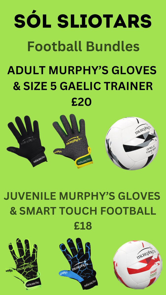 We will be <a href="/naomhgall/">Naomh Gall</a> this afternoon for their Christmas Bazaar from 1-4pm with our stall of GAA Equipment.
Plenty of offers and deals before Christmas