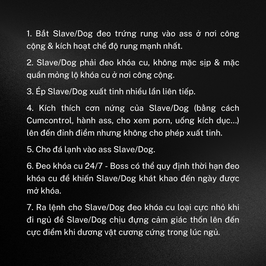 litcic2's tweet photo. NHỮNG TRÒ CHƠI #BDSM CỰC THỎA MÃN (TIÊU CHÍ 3-0: 0 ĐAU, 0 DƠ, 0 MÁU) - phần 1
Content #damdang cuối tuần hehe
Các đồng dâm đã chơi những trò nào rồi? Nhớ comment con số tương ứng nhé! https://t.co/oIck2U3YiX