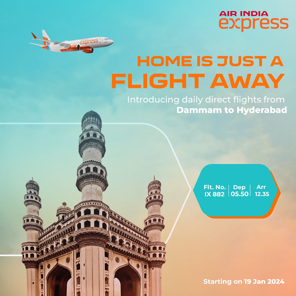 AirIndiaX's tweet photo. #FlyAsYouAre back to the warmth of home. With daily direct flights to Mumbai & Hyderabad, enjoy a wide variety of Gourmair Hot Meals and comfy seats as you make your way back home! Book now on https://t.co/rMBTOFABRt #DirectToYourPlans https://t.co/js5HVDNxnI