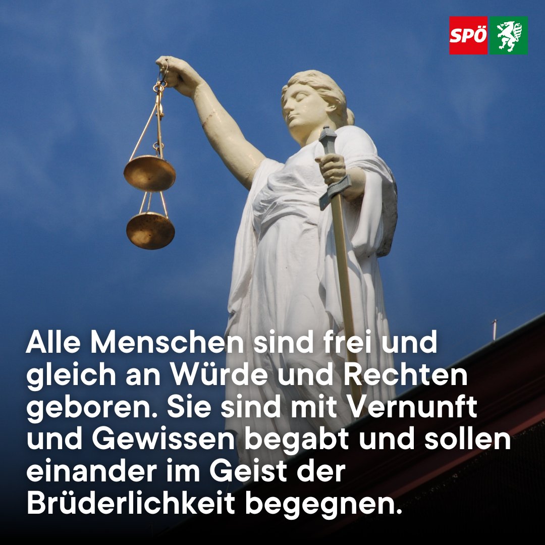 Heute ist der Tag der Menschenrechte! 🌍 Als Sozialdemokratie setzen wir uns in der Steiermark für Gleichheit, Gerechtigkeit und Solidarität ein.