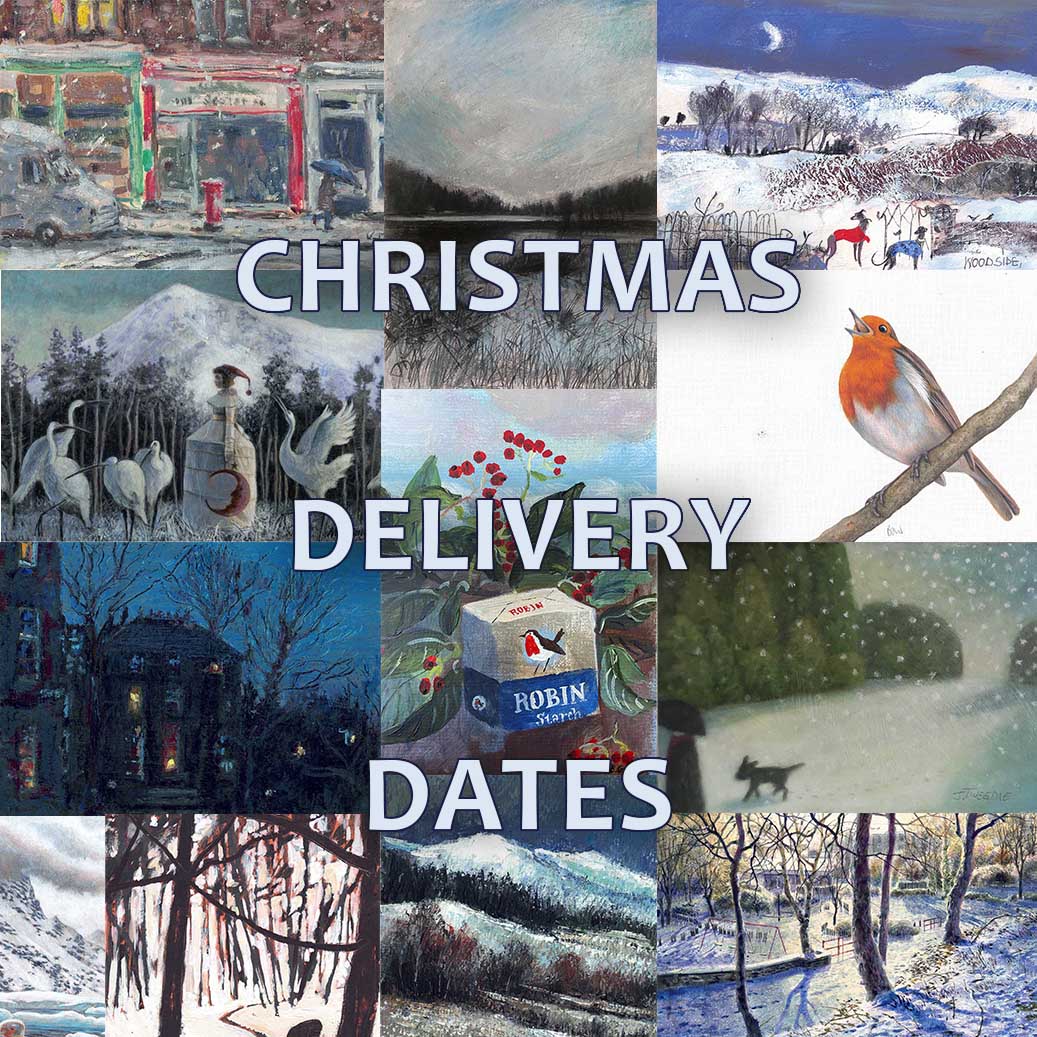 As we are working alongside Royal Mail deadlines, Thursday the 21st of December will be the final postage day for the small scale exhibition for delivery before Christmas; however, the gallery will be open as usual until Saturday the 23rd for all collections! 🎄