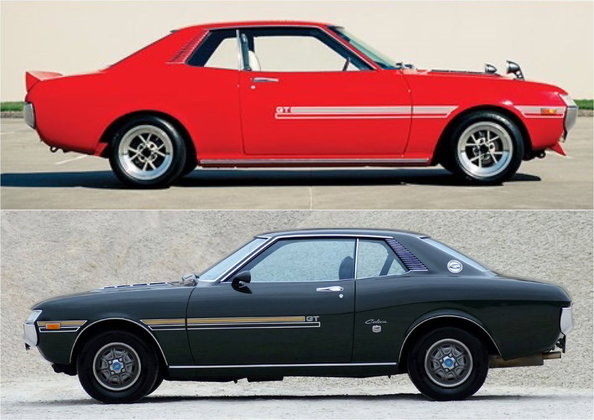 JapaneseIcons's tweet image. For this week’s #SideviewSunday, here’s a favourite or two … ❤️🖤

#CelicaSunday