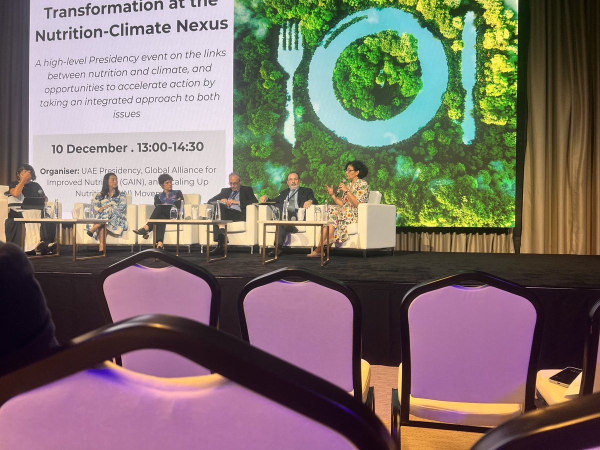 Accelerating Transformation at the Nutrition - Climate Nexus taking place now at COP 28