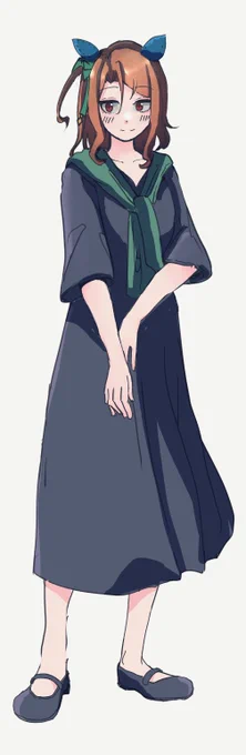 キング私服でワンピースたくさん着てくれー!!!!!!#キングヘイロー 